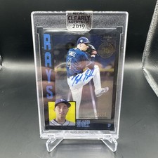 2019 Topps Clearly Baseball Blake Snell Signed Sealed Auto Black /75 1984 35th
