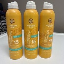 Australian Gold SPF 15 Ultimate Hydration Continuous Spray Sunscreen 6oz 3 Pack
