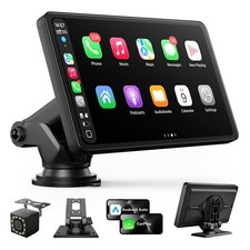 Carplay Screen for Car, 7" Wireless Apple's  Android Auto 7 inch, Black