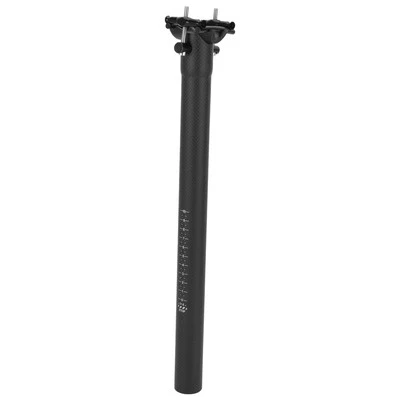 Tige De Selle De Vélo Ultra Légère En Fibre De Carbone Noir Mat 1 Pc 31.6X450Mm - Photo 1/4