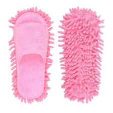 Microfiber Slippers Floor Cleaning Mop Men and Women House Dusting Slippers F...