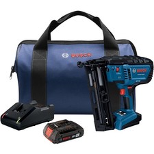 Bosch 18V 16 Gauge Angled Finish Nailer Kit, Refurbished