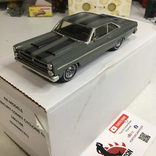 AA MODELS GRAY 1966 MERCURY COMET CYCLONE GT 1/43 GUN METAL ENGLAND 186/188 LE