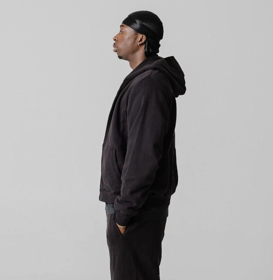 Felpa Yeezy Gap full zip con cappuccio nera inedita stagione YZY TUTTE LE TAGLIE - Immagine 4 di 4