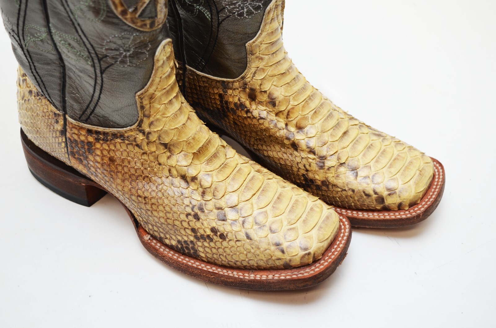 Resistol Ranch  Python and Leather Western Boots … - image 6