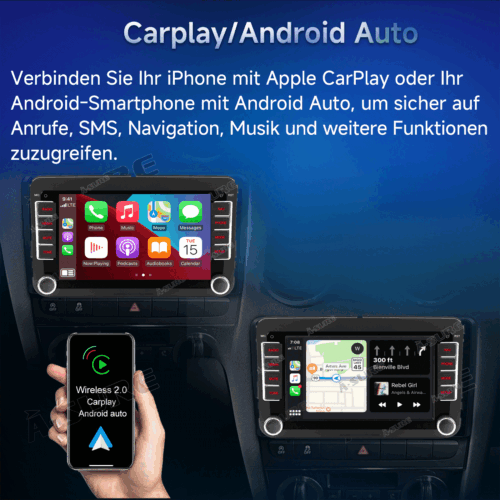 Android 14 Autoradio Carplay GPS Navi Kam Für VW GOLF 5 6 Touran Tiguan Polo EOS - Bild 7 von 14