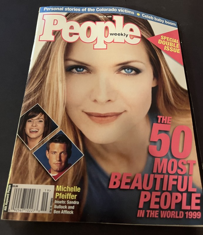 1999 50 Most Beautiful People Michelle Pfeiffer, Ben Affleck, JLo, SandraBullock