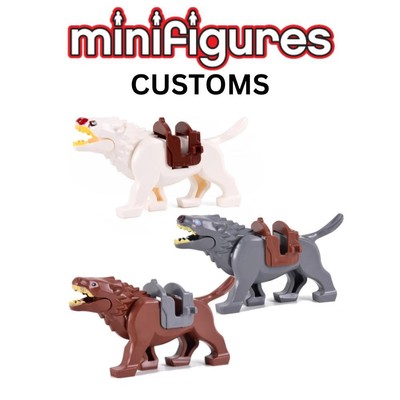 Warg LOTR Wolf The Hobbit 79002 Attack of the Wargs Smaug Mordor (CUSTOM)