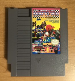 Formula One: Built To Win - Nintendo NES - Cartridge Only - TESTED - Near Mint