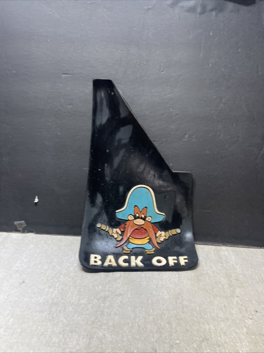 美品チラシ UPL/ユニバーサルプレイランド マウサー フライヤー　印付き Yosemite Sam Back Off Mud Splash Guards Flap 1976 Warner Bro