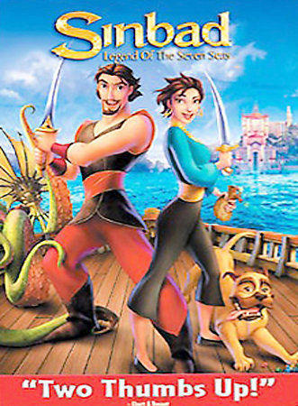 Sinbad: Legend of the Seven Seas (DVD) Gilmore/Johnson (DIR) EN/FR/ESP Disc Only - Afbeelding 1 van 1