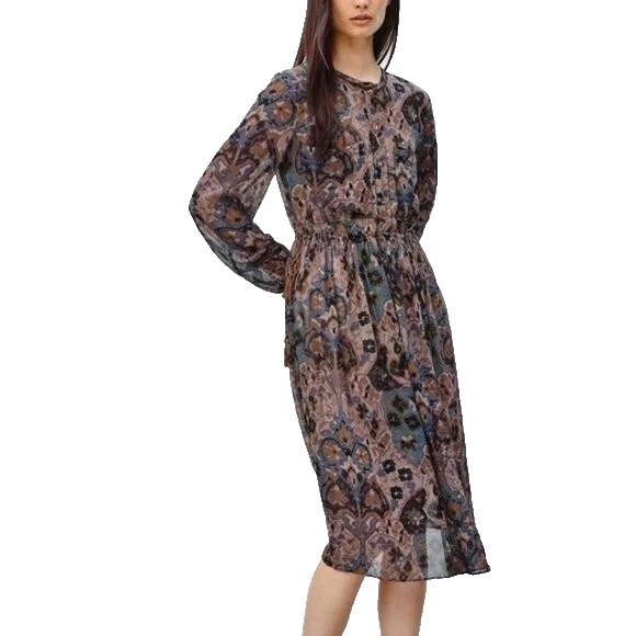 Silk Floral Shirt Dresses