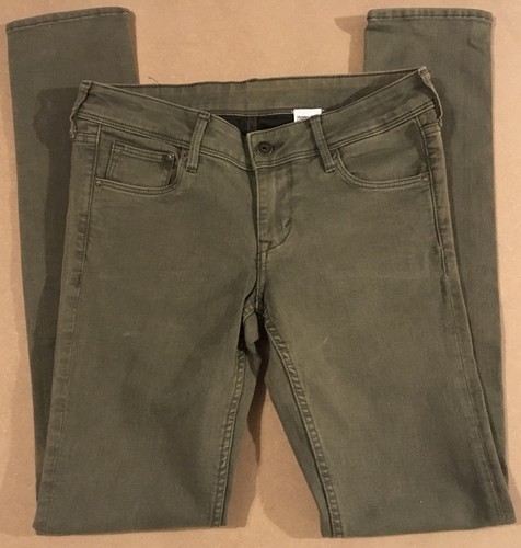 fantastic olive green jeans from h&m w28 l32 stretch skinny leg