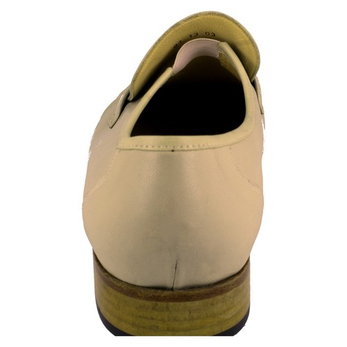 Scarpe Slip On Ivory Da Uomo Feathermaster Di Grenson UK 13 G Ex-Display A196 - Picture 4 of 9