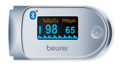 Beurer PO60 Fingertip Pulse Oximeter Blood Oxygen Heart Rate Monitor Belt Pouch