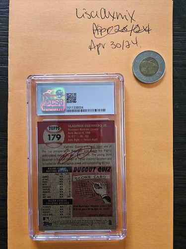2019 Topps Living Set Vladimir Guerrero Jr. #179 graded 8.5 - Picture 2 of 2