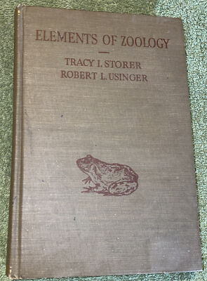 Vtg Elements of Zoology by Tracy I. Storer & Robert Usinger HC 1955
