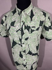 Columbia Mens Rapid Rivers Print Regular Fit Aloha Shirt Sz XL EUC
