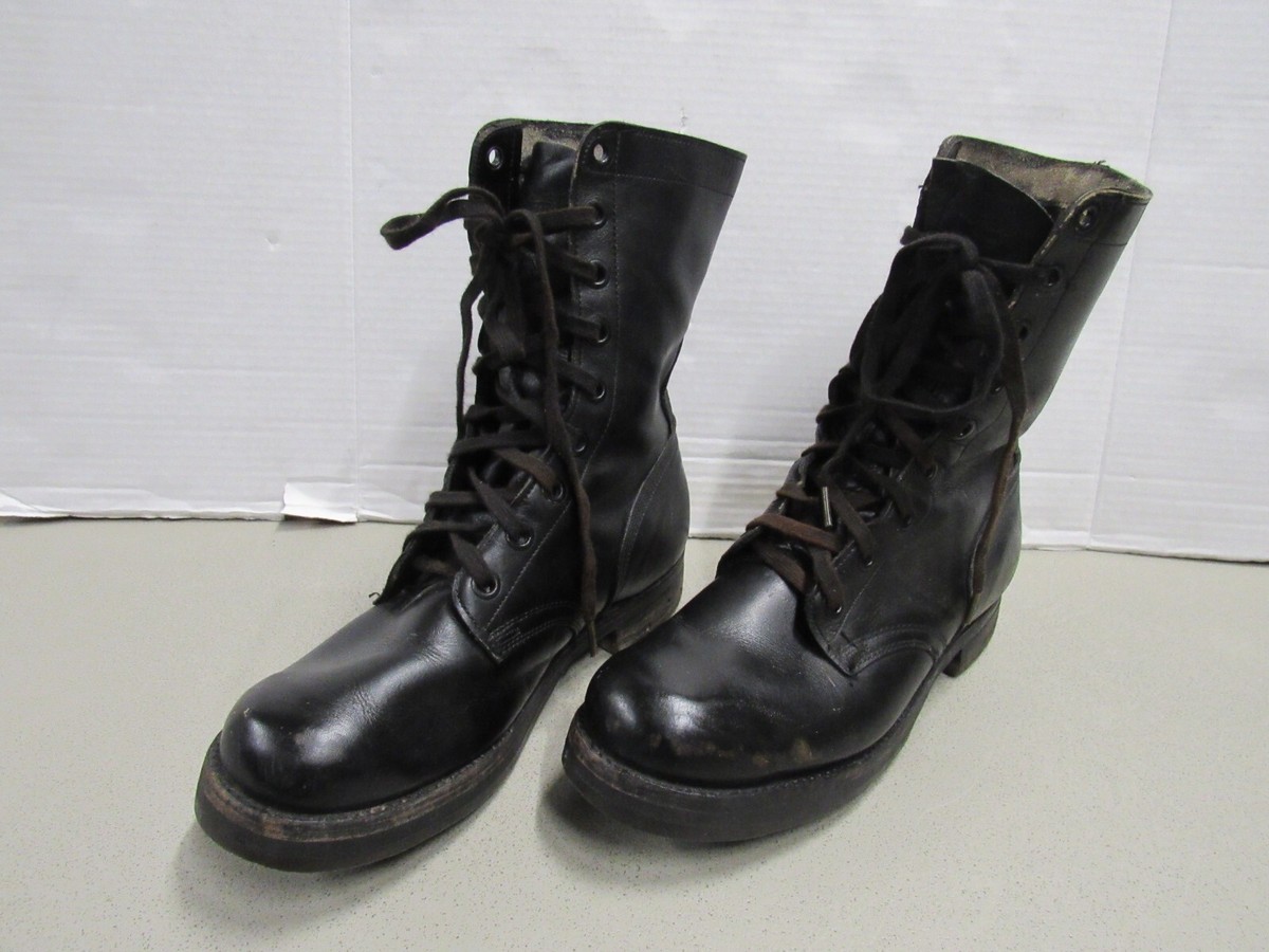 Vietnam Era US Leather Combat Boots Biltrite Griplug Soles 1967 9R