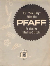 PFAFF Dial A Stitch 1953 Instruction Manual User Guide Copy: Coil Bound 20 Pages