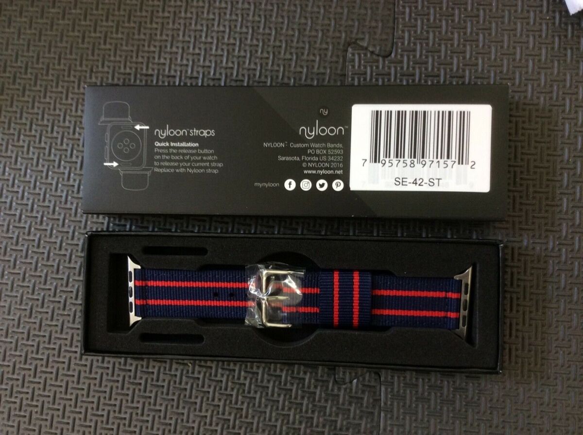 Apple Watch Band Nyloon Seafarer Nylon 42MM 44MM Steel New In Box eBay