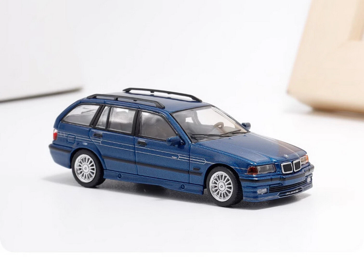 Mortal 1/64 Scale BMW E36 ALPINA B8 Blue Diecast car Model Toy