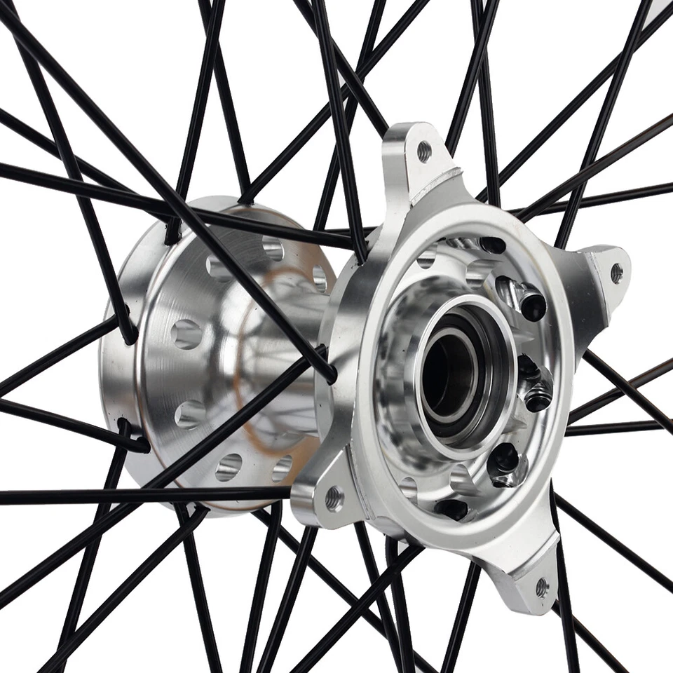 21"+19" Spoked Wheel Gold Rim Set For Honda CRF250R CRF450R 14-25 CRF250RX/450RX - Image 3 of 4