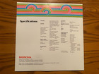 1975 Honda CVCC Sales Brochure - Specifications - Sedan & Hatchback - Nice Cond! — photo 7