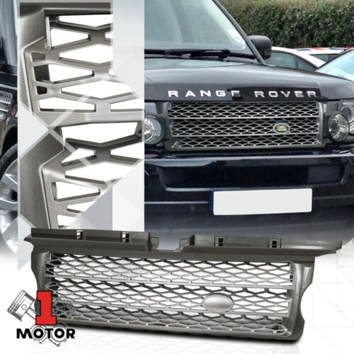 For 2006-2009 Range Rover L320 {AUTOBIOGRAPHY STYLE} Gray/Silver Bumper Grille - Picture 1 of 1