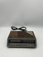 Vintage 1980s Clock Radio GE Digital Dual Alarm AM/FM Woodgrain Model 7-4616B