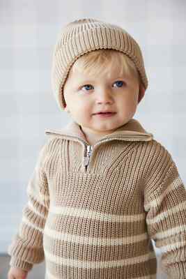 NEW Best & Co 1/4 Zip Pullover Sweater Toddler 2 Boys 2T NWT