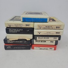 8-track Lot Of 11 Assorted, Elvis, Kenny Rodgers, Willie Nelson, Jackson 5, Etc.