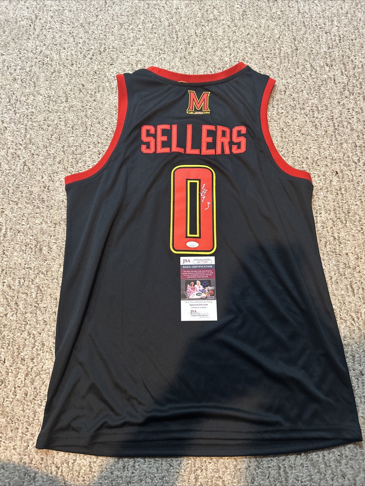 Shyanne Sellers Autographed Signed Maryland Terrapins - JERSEY JSA COA WNBA STAR 
