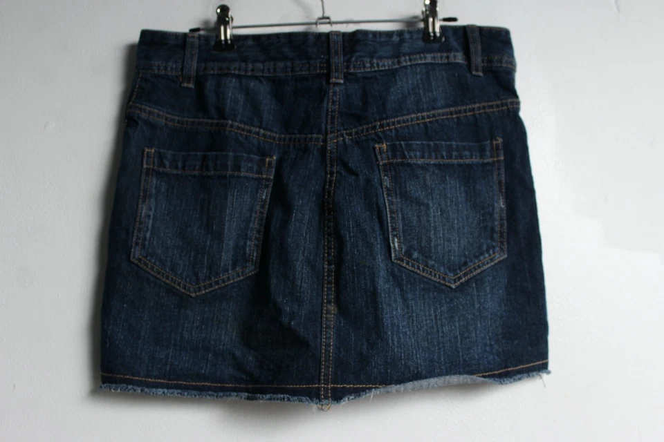 F&F Womens Denim Mini Skirt -Blue - Size 10 (v-z10) - Image 2 of 3