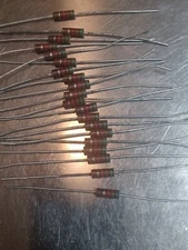 TRW 5.1Kohm, 1/2Watt, 5% carbon composition resistors/Lot of 20/NOS/Axial pkg