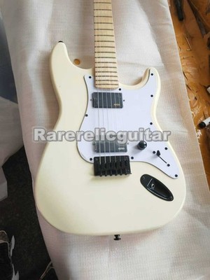 Jim Root Signature White Electric Guitar - EMG Pickups, Ebony Fingerboard