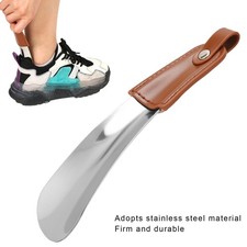 Professional Stainless Steel Shoe Horn Travel Portable Shoehorn with PU