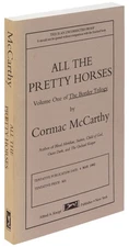 Cormac McCARTHY / All the Pretty Horses Uncorrected Proof 1st 1992