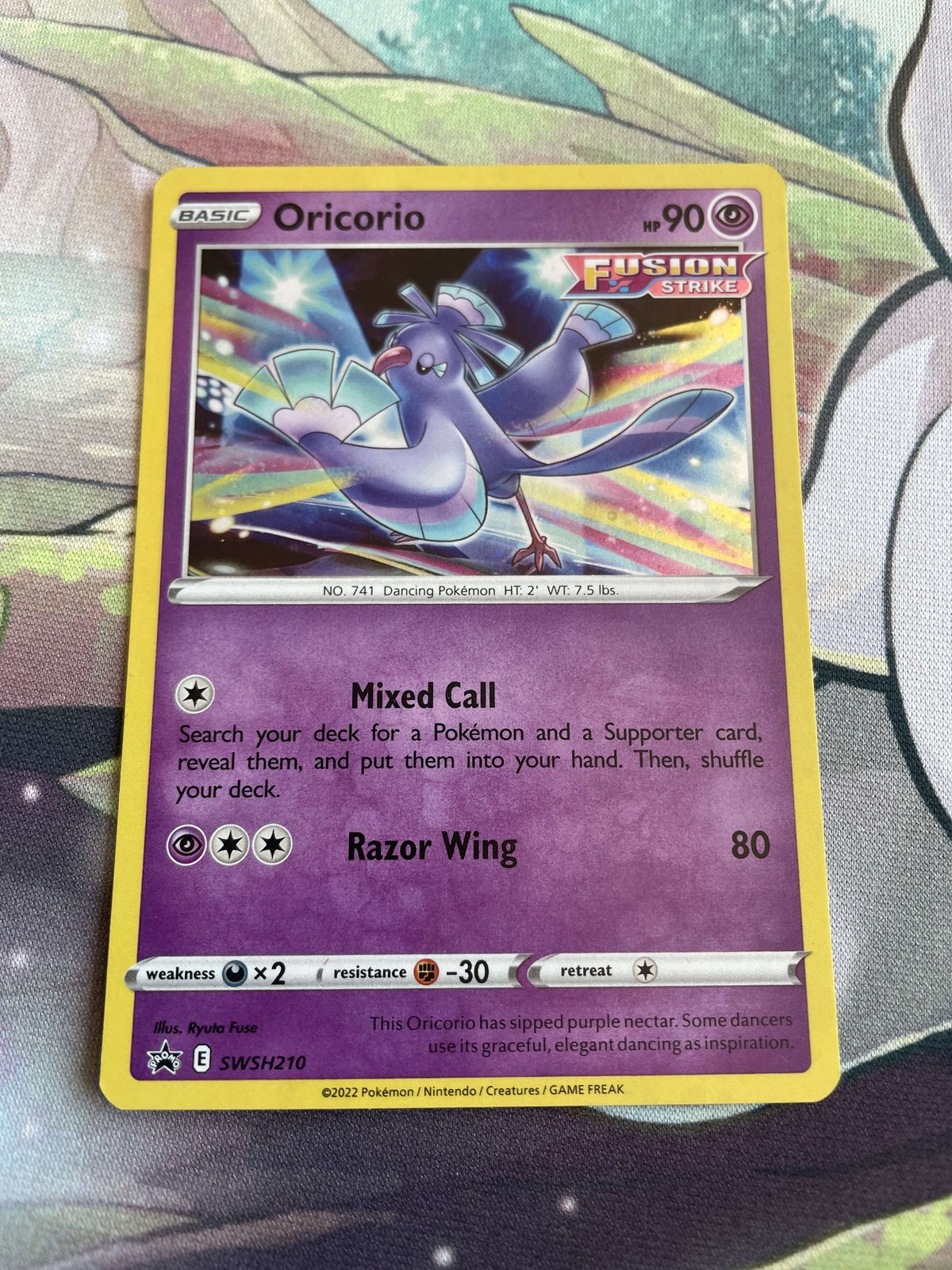 Oricorio SWSH210 Sword & Shield Black Star Promo Holo Pokemon Card NM