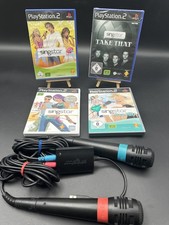 Singstar Bundle PS2 | Sony Playstation 2 | Mikrofon, Adapter inkl.  4 Spiele