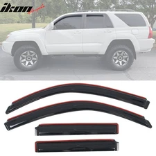 Fits 03-09 Toyota 4Runner 4PCS In-Channel Window Visors Somke Acrylic Deflectors