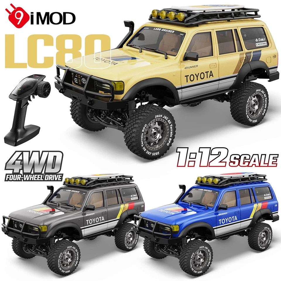 9IMOD 1/12 RC Crawler Auto LC80 4WD 2,4G Brushed Ferngesteuertes Kletterfahrzeug - Bild 2 von 4