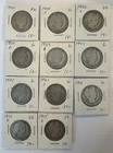 (11) Barber Half Dollars in 2x2 flips ****90% Silver Half Dollar Lot $5.50 FACE