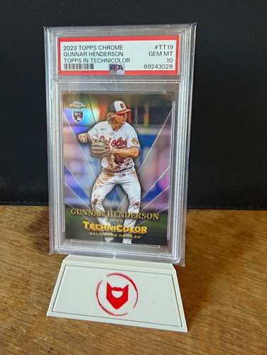 Topps 2023 Chrome - Topps in Technicolor Gunnar Henderson TT-19 RC - PSA 10