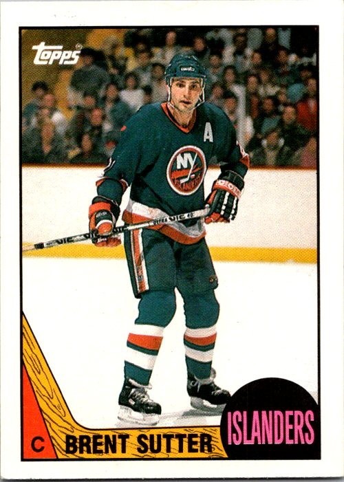 1987-88 Topps Brent Sutter #27 New York Islanders