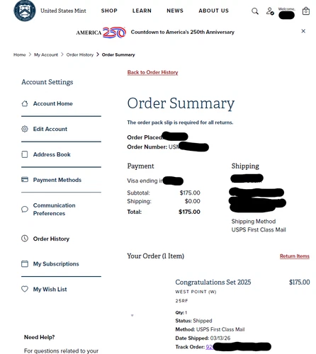 2026 Congratulations Set American Eagle 1oz Silver Proof Coin Sealed Free Ship