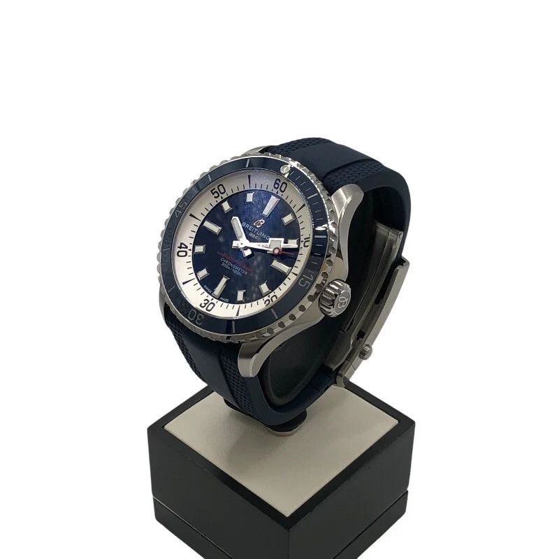 BREITLING Super Ocean Automatic 42 A17375 Navy Stainless Steel Mens #OK1252 image 2