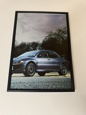 Framed Original Mitsubishi Lancer Evo VIII FQ 400 Magazine Picture Poster Garage