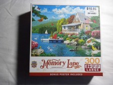 300 PIECE JIGSAW PUZZLE MASTER PIECES BRAND MEMORY LANE SERIES LAKESIDE MEMORIES