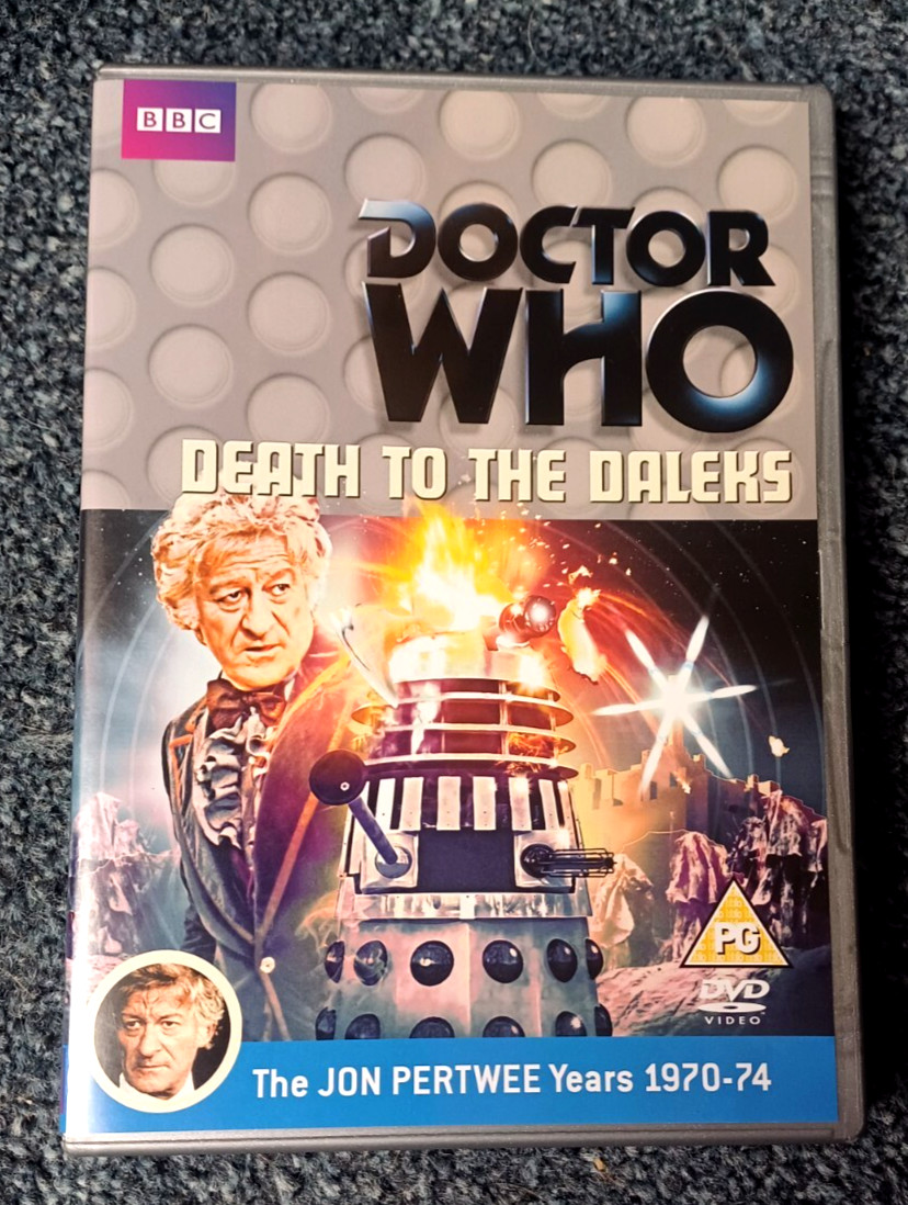 DOCTOR WHO DEATH TO THE DALEKS DVD Jon Pertwee Silver Case - Disc Mint